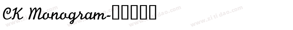 CK Monogram字体转换